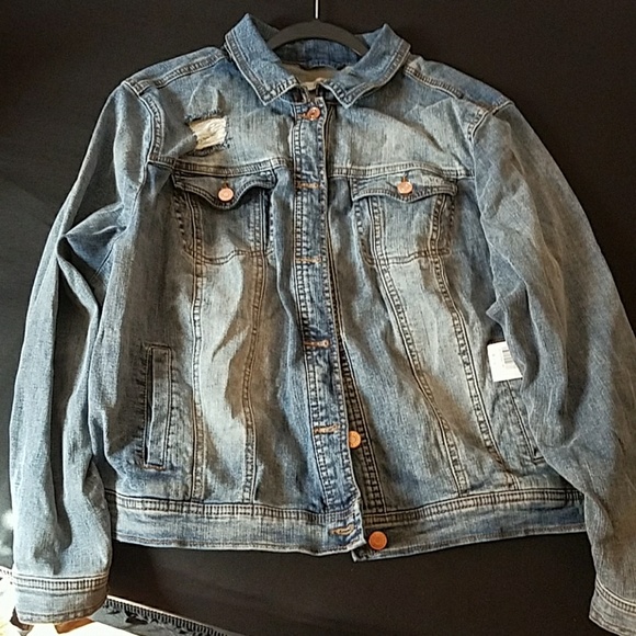 plus denim jacket